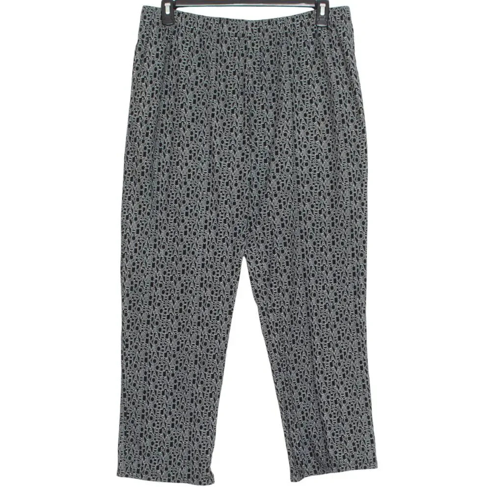 Michael Kors Womens Pajama Pants Spell Out Pockets Pull On Elastic Waist XL DX